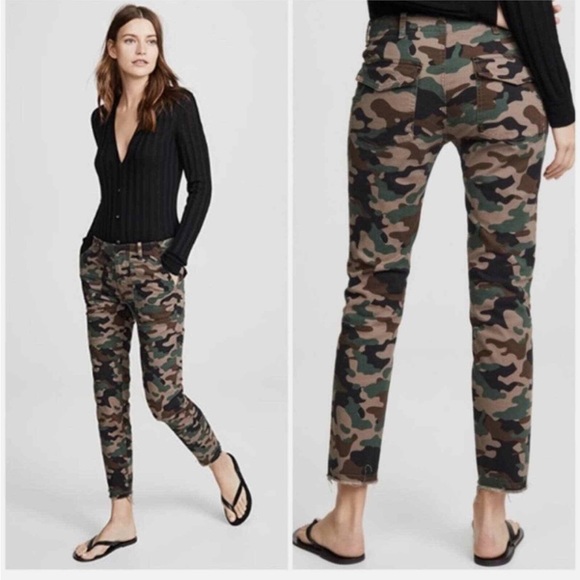 Nili Lotan Jenna Pants 26” Women’s Size 00 In Camo - Picture 1 of 8